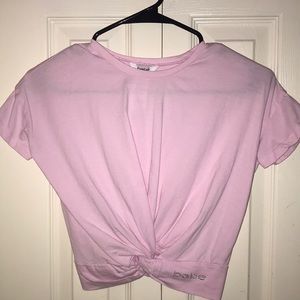 girls pink bebe t-shirt